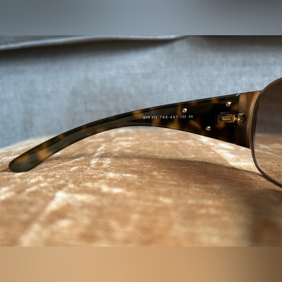 Prada Shield Tortoiseshell Sunglasses - Picture 10 of 16